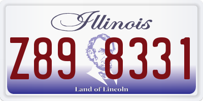 IL license plate Z898331