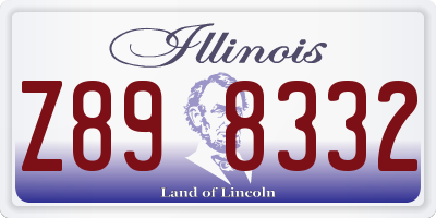 IL license plate Z898332