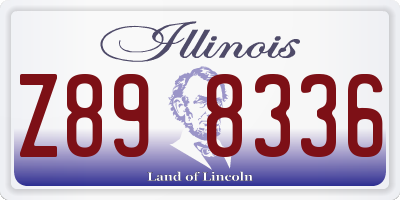 IL license plate Z898336
