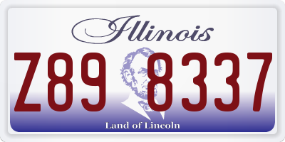 IL license plate Z898337