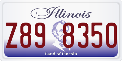 IL license plate Z898350