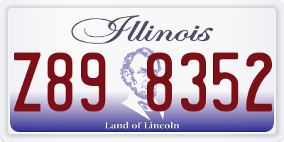 IL license plate Z898352