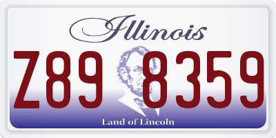 IL license plate Z898359