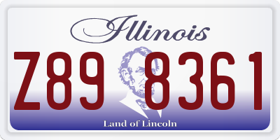 IL license plate Z898361
