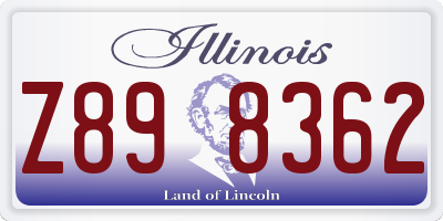 IL license plate Z898362