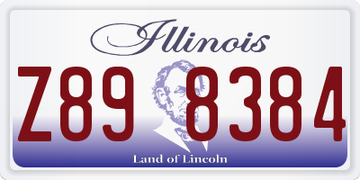 IL license plate Z898384