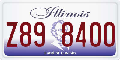 IL license plate Z898400
