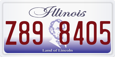 IL license plate Z898405