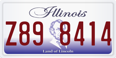 IL license plate Z898414