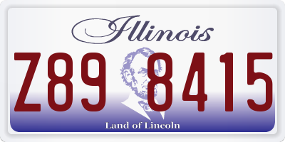IL license plate Z898415
