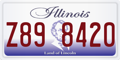 IL license plate Z898420