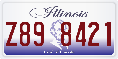IL license plate Z898421