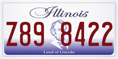 IL license plate Z898422