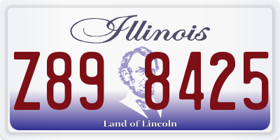 IL license plate Z898425