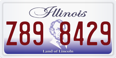 IL license plate Z898429