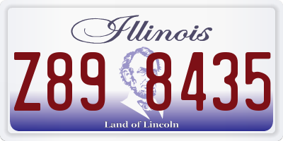 IL license plate Z898435