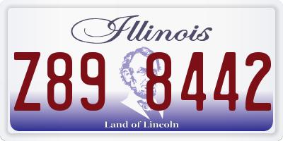 IL license plate Z898442