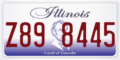 IL license plate Z898445