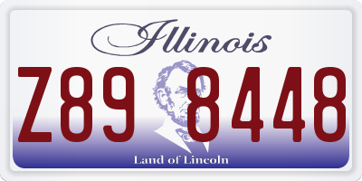 IL license plate Z898448