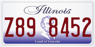 IL license plate Z898452
