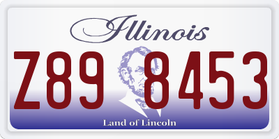 IL license plate Z898453