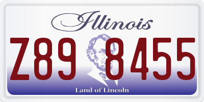 IL license plate Z898455