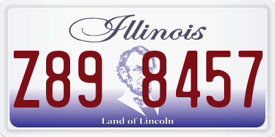 IL license plate Z898457