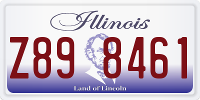 IL license plate Z898461