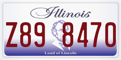 IL license plate Z898470