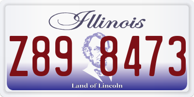 IL license plate Z898473