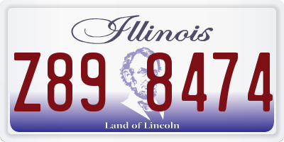 IL license plate Z898474