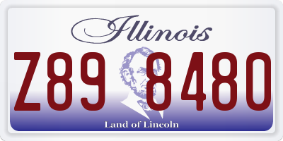 IL license plate Z898480