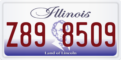 IL license plate Z898509