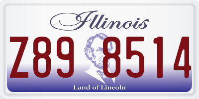 IL license plate Z898514