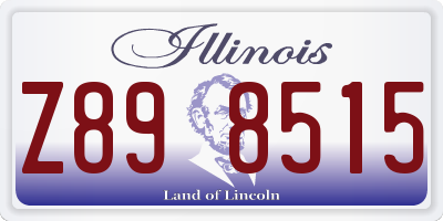 IL license plate Z898515