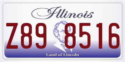 IL license plate Z898516