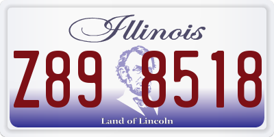 IL license plate Z898518