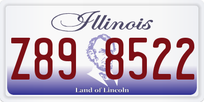 IL license plate Z898522