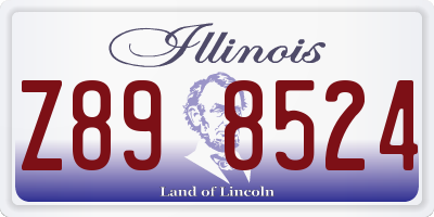 IL license plate Z898524