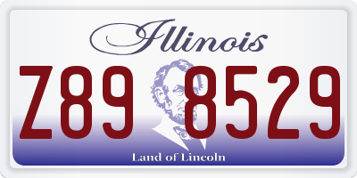 IL license plate Z898529