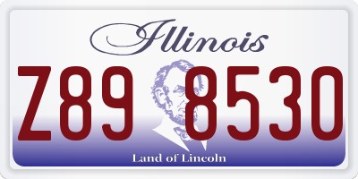 IL license plate Z898530