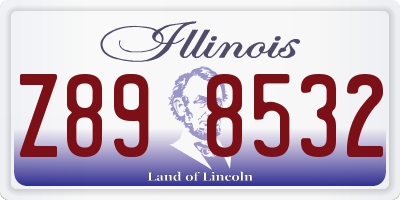 IL license plate Z898532