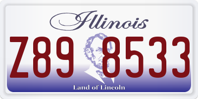 IL license plate Z898533