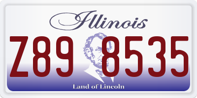 IL license plate Z898535