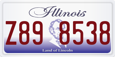 IL license plate Z898538