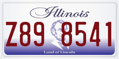 IL license plate Z898541