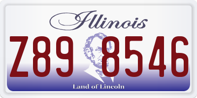 IL license plate Z898546