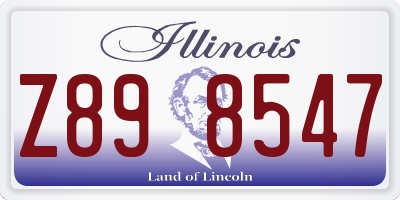 IL license plate Z898547