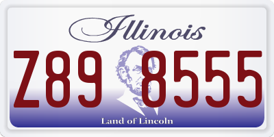 IL license plate Z898555