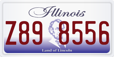 IL license plate Z898556